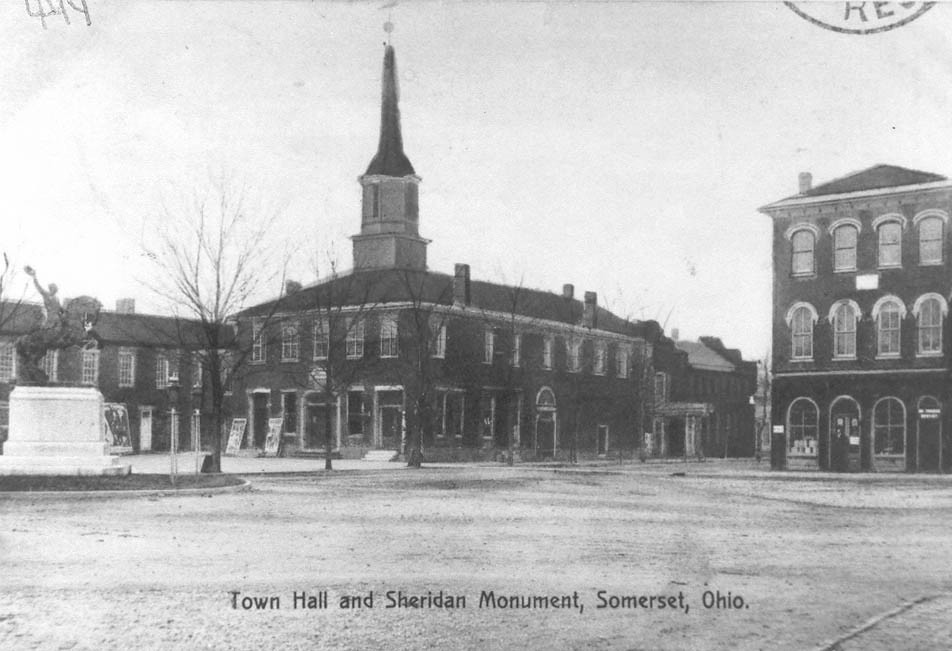 Public Square, Somerset, Ohio (1909) Perry County Historical and