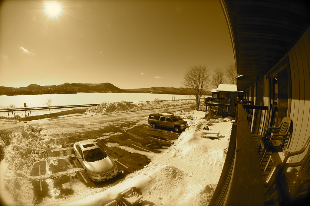 Inn on the River balcony, Trempealeau WI Fisheye perspecti… Flickr