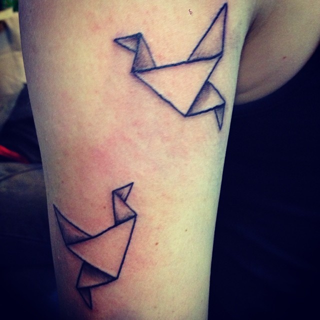 Origami Tattoo #Origami #Inked #Ink #Toniatutattooshop | Flickr