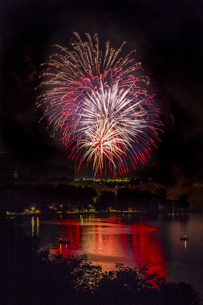 Fireworks over Cayuga Lake Ithaca, NY Barbara Friedman Flickr