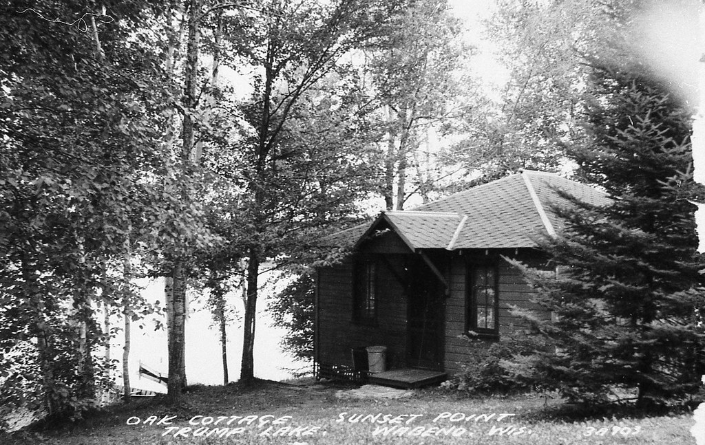 TL Sunset Point Trump Lake Oak cottage History of Wabeno Wisconsin