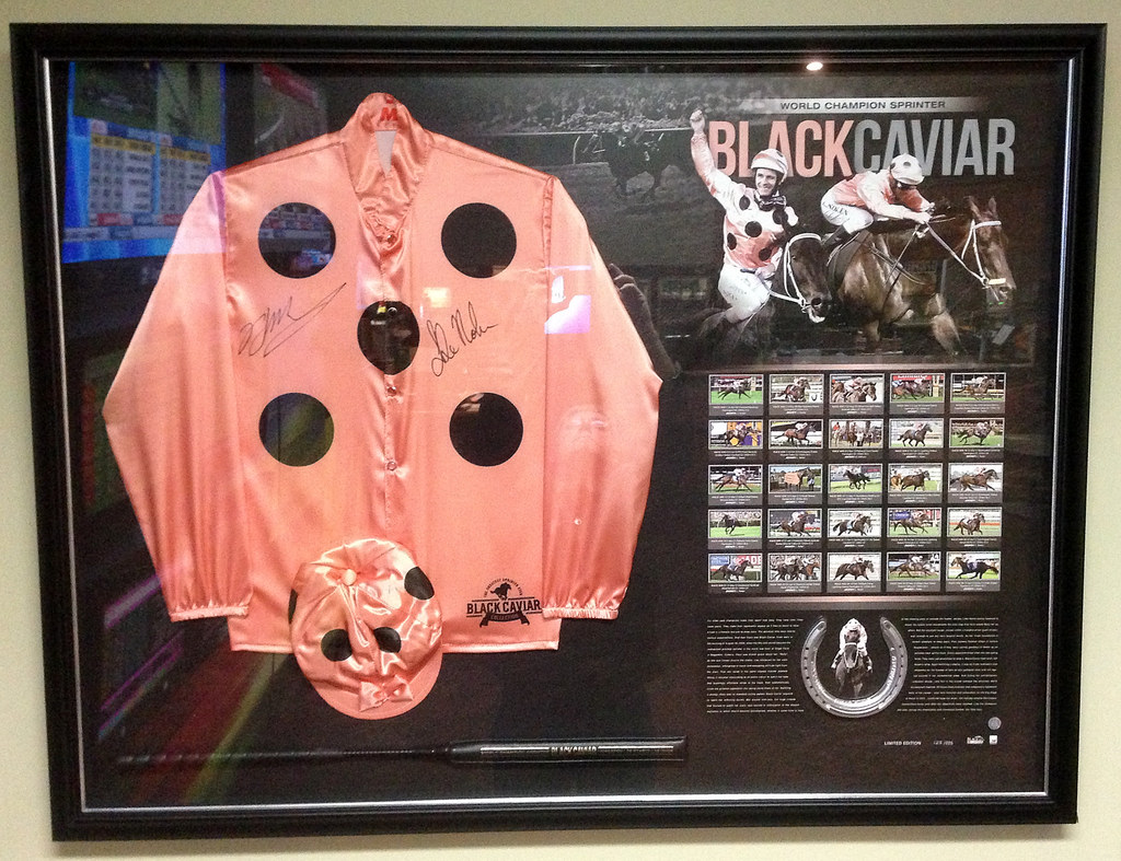 Black Caviar Silks Memorabilia BLACK CAVIAR SIGNED & FRA… Flickr