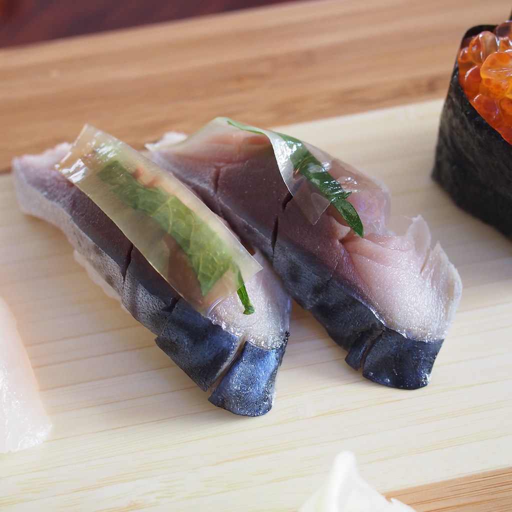 saba nigiri Misaka Grill Fresh. (via Foodspotting) Flickr