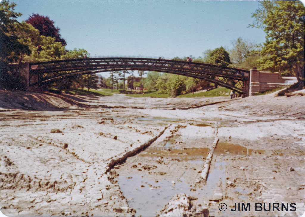 Washington Park Lake, Drained for cleaning Albany NY 1977 Flickr