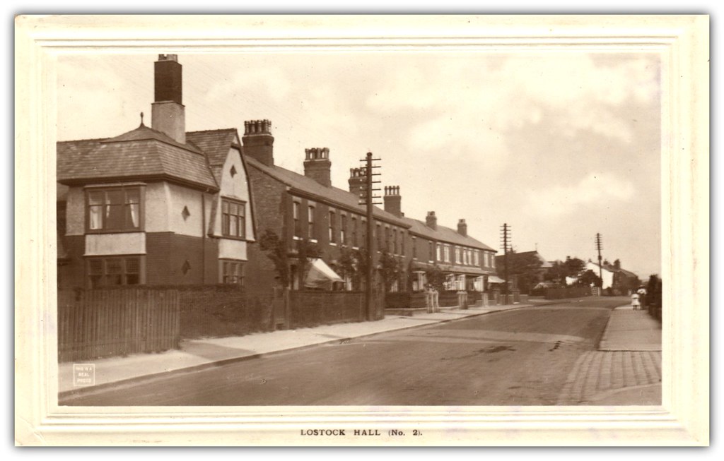 Lostock Hall Sepia postcard RPPPC No. 2 by A.H. & S., Pre… Preston