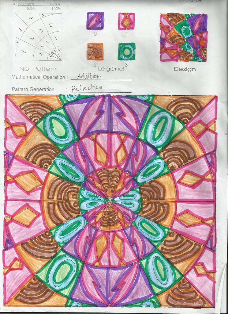 Modulo Art Circular Grid Design Pattern