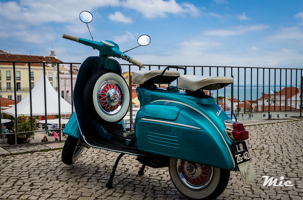 The Italian Legend! Vespa in Lisbon, Portugal Michele Prisco Flickr