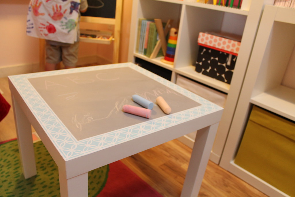 Lullaby Paints Chalkboard Table www.creativegreenliving.co… Flickr