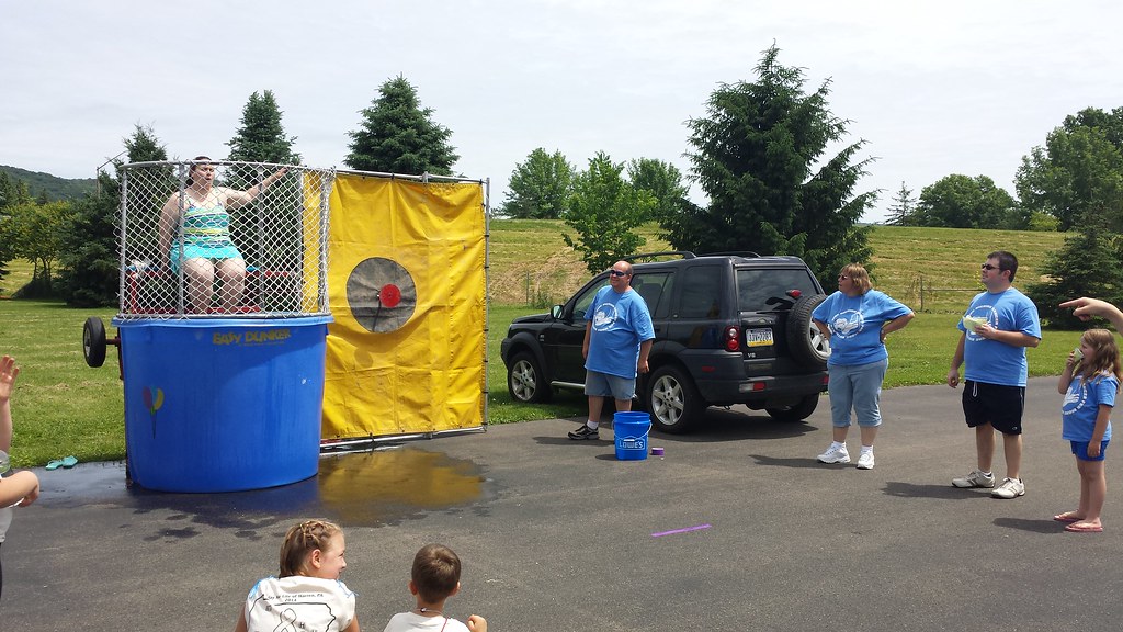 Dunking booth fundraiser Warren County Relay For Life Flickr