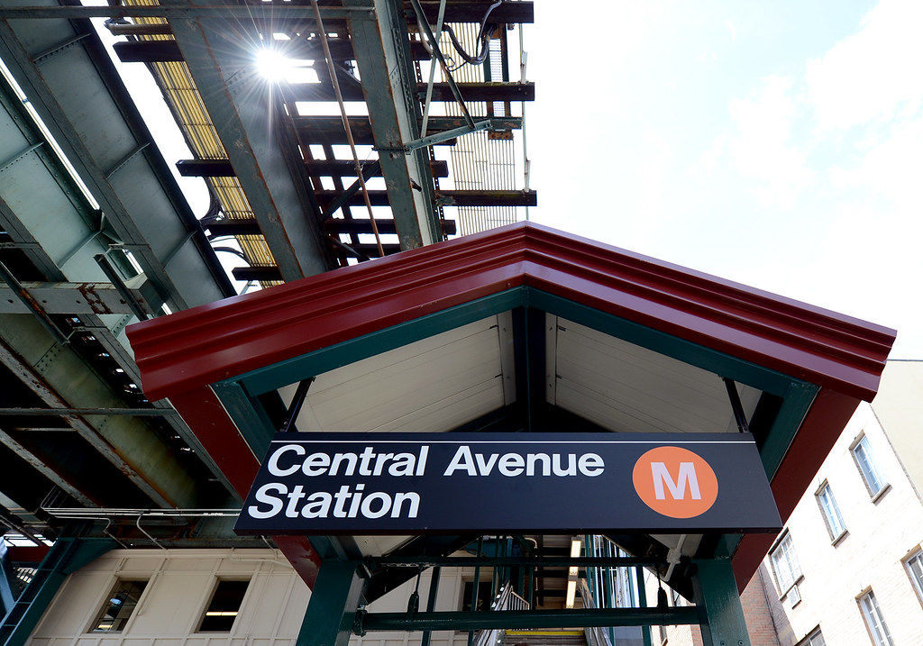Central Ave. The Central Av. Station on the M line above M… Flickr