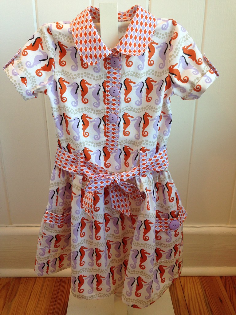 Pattern is "The Jump Rope Dress" by Oliver + S. Both fabr… Flickr