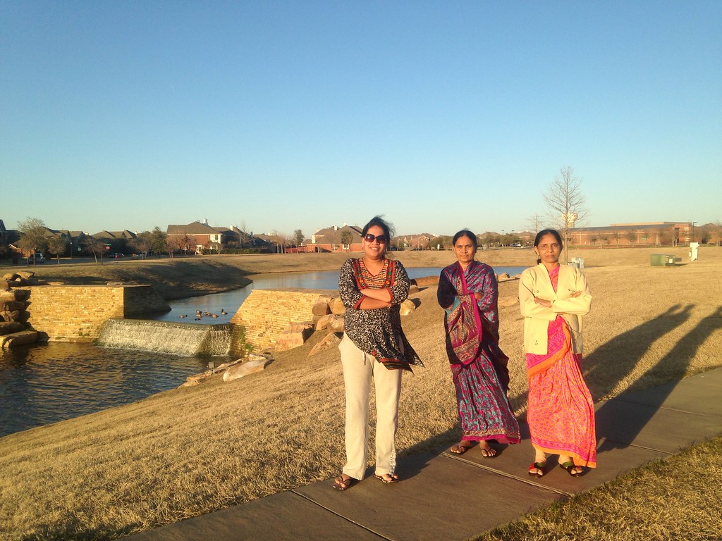 Pavani with Mom's Walking at Grayhawk Lake Ravi Tandra Flickr