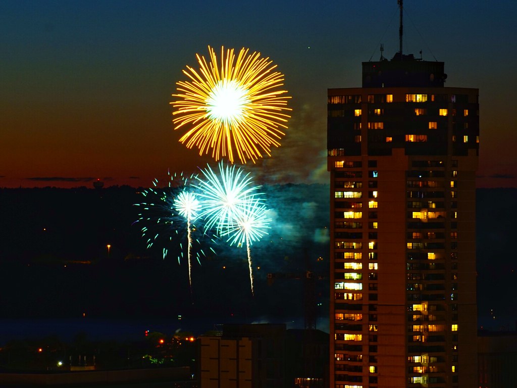 Canada Day Fireworks Hamilton AncasterZ Flickr
