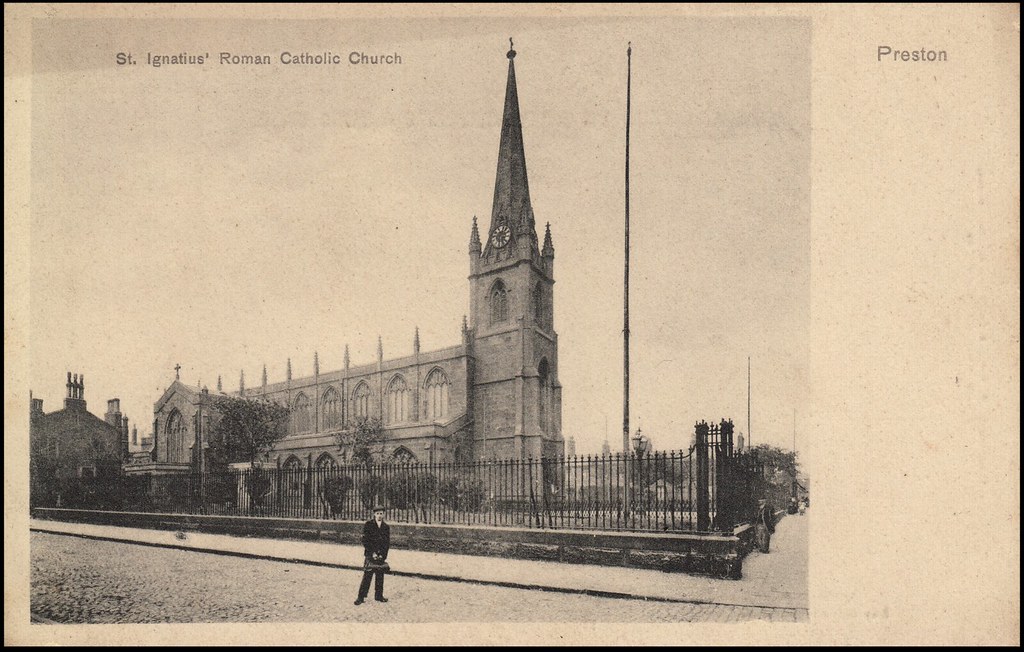 St. Ignatius' Roman Catholic Church, Preston Sepia postcar… Flickr
