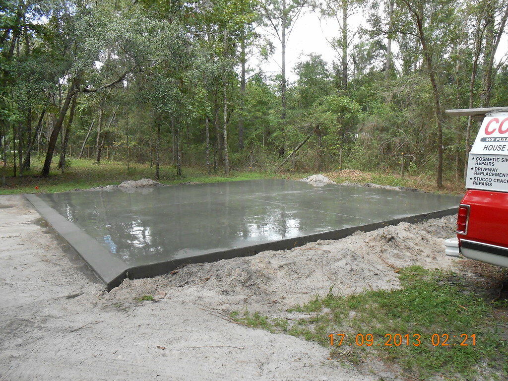 30' x 30' Concrete Slab 12" x 12" Footers Flickr