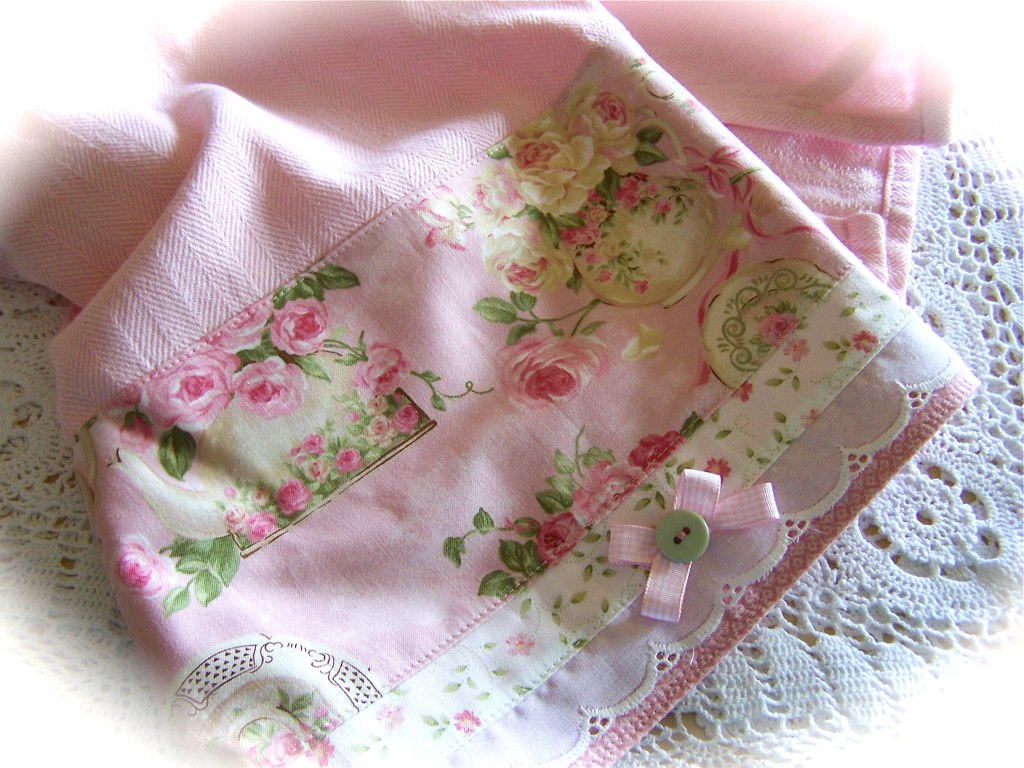 Shabby Chic cottage tea towel. Another tea towel … Flickr