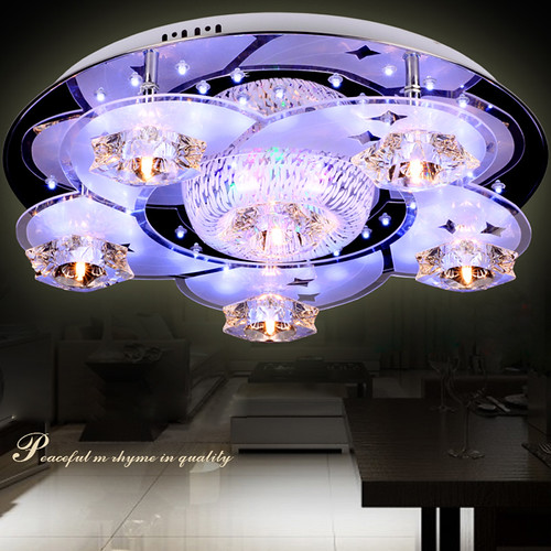 Romantic LED Crystal Living Room Ceiling Lamp Fashion Acry… Flickr