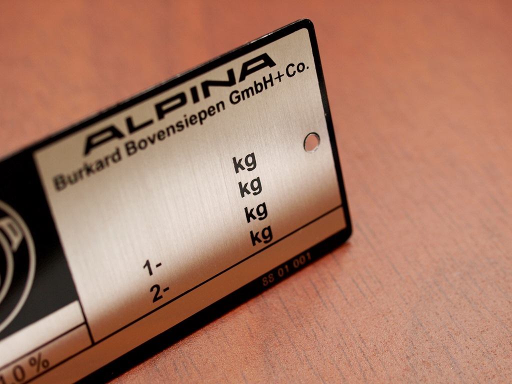 BMW Alpina VIN plates BMW Haus Flickr