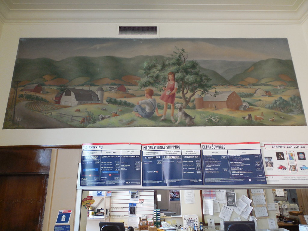 Roaring Spring, Pennsylvania Post Office Mural New Deal mu… Flickr