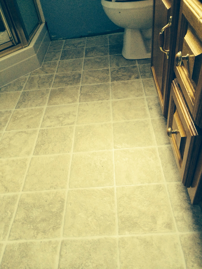 New bathroom floor mcarls Flickr