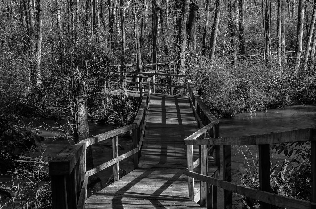 Bayberry Borardwalk. Over the Big Indian Creek, Perry,Ga. JENO