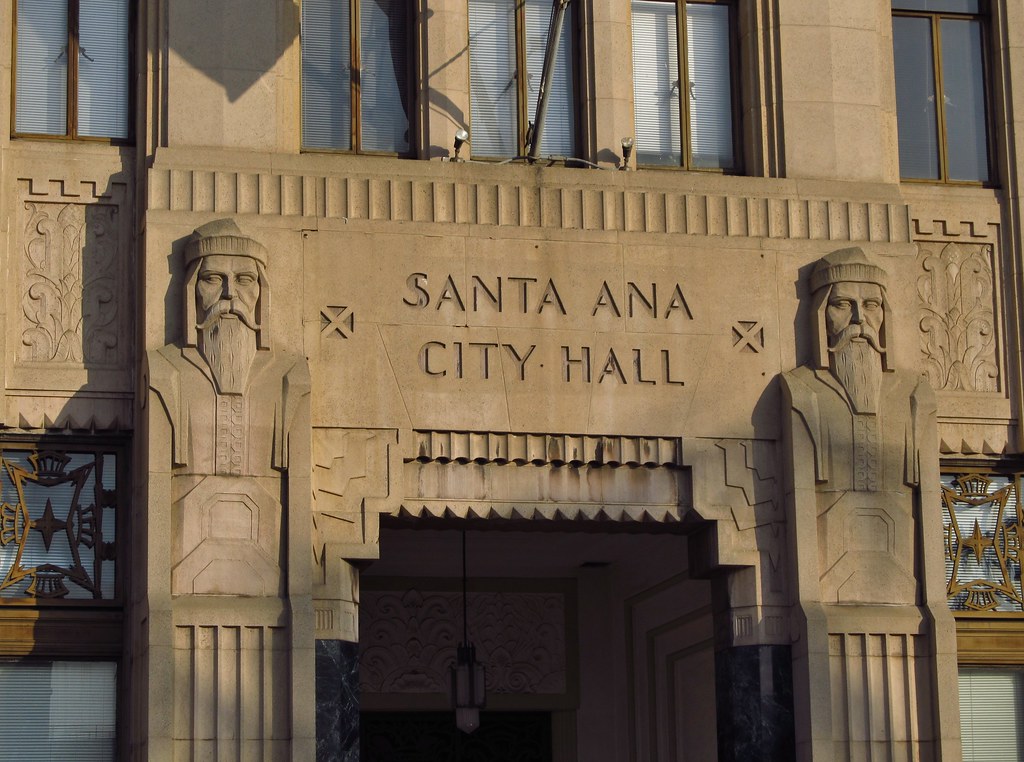 Santa Ana, California The beautiful Art Deco style Santa A… Flickr