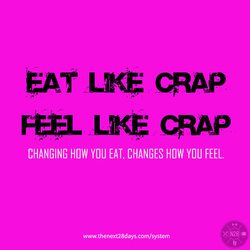 Eat Like Crap Feel Like Crap Change how you eat and you'll… Flickr