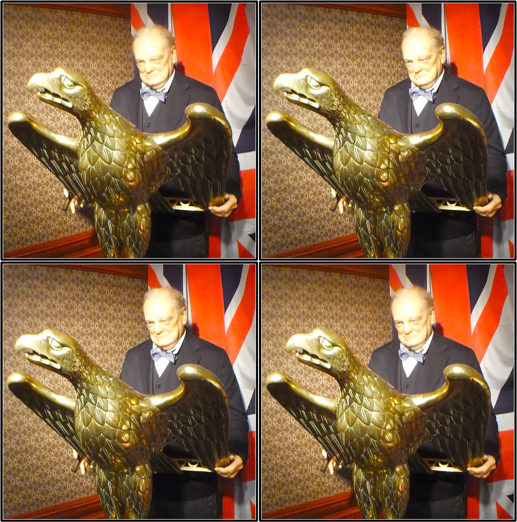 LDSCF1498 A wax Winston Churchill glowers from his lectern… Flickr