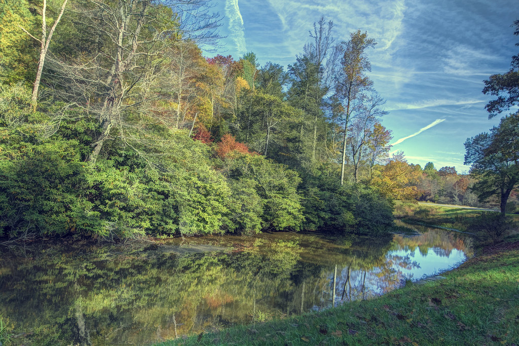 Rakes Mill Pond Autumn on the Blue Ridge Parkway. Donnie Nunley