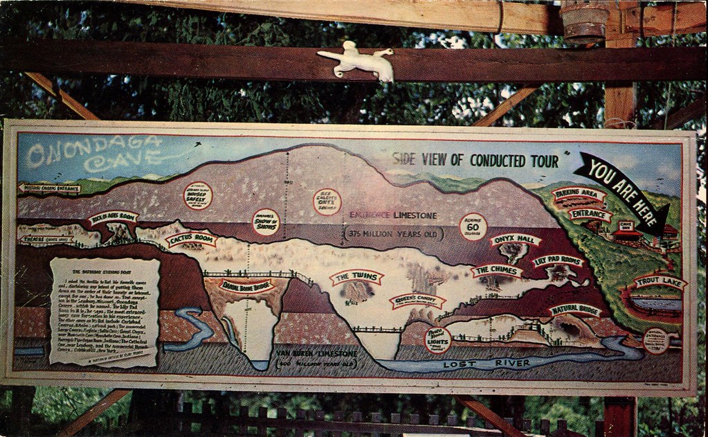 Tour Map of Onondaga Cave, Leasburg, Missouri SwellMap Flickr