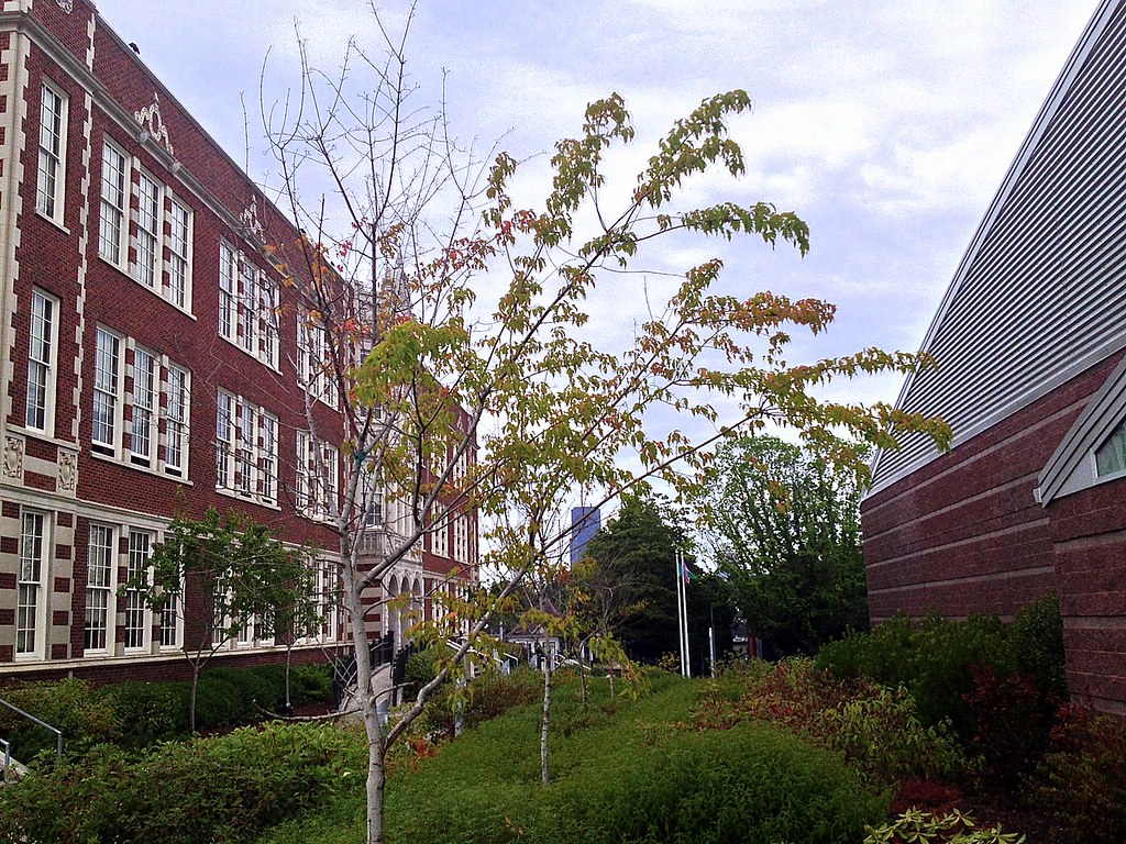 The Original and the New Building Garfield High School, S… Flickr