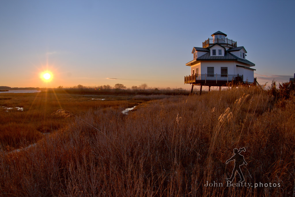 Sunset at Broadkill Beach, DE This is a rental house on th… Flickr