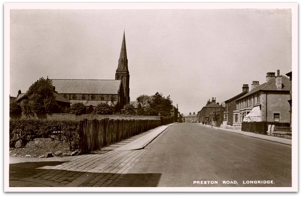 Preston Road, Longridge. Sepia postcard RPPPC By J. Parke… Flickr