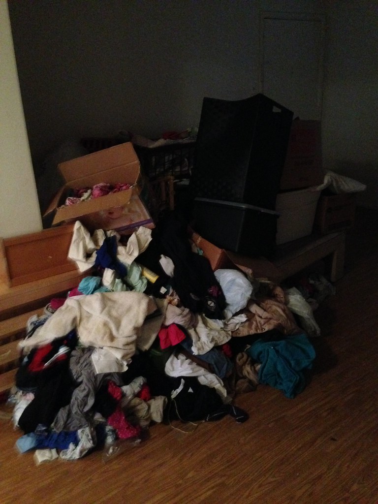 After hours of cleaning, I finally cleaned the living room… Flickr