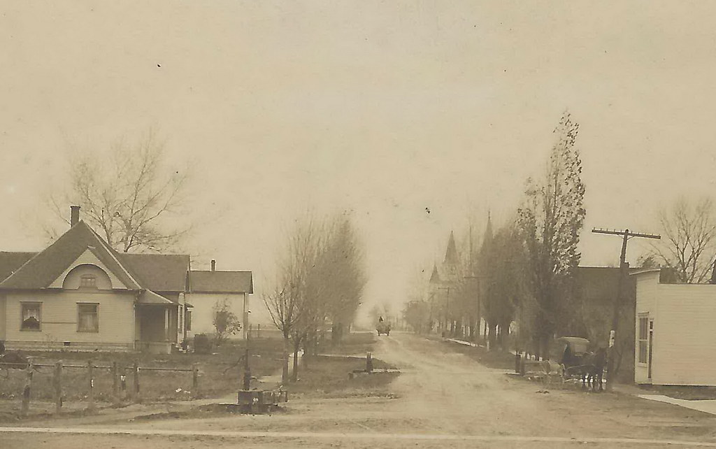 US OH Broughton OH RPPC 1913 Downtown Homes Stores Busines… Flickr