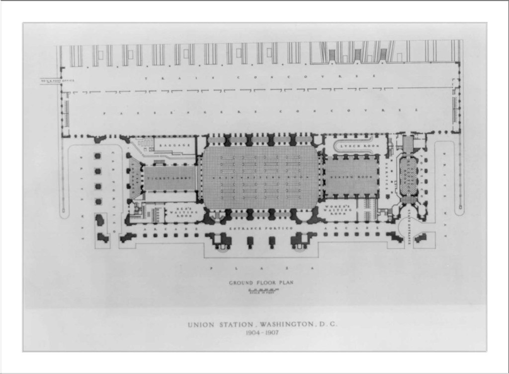 DC Union Station historic floor plan found on an AWS serve… Flickr