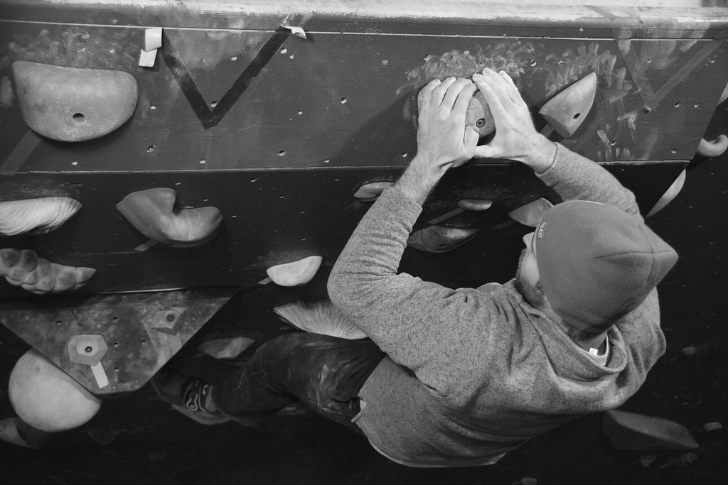 PBR Bouldering Comp bouldering competition at Virginia Bea… Jeremy