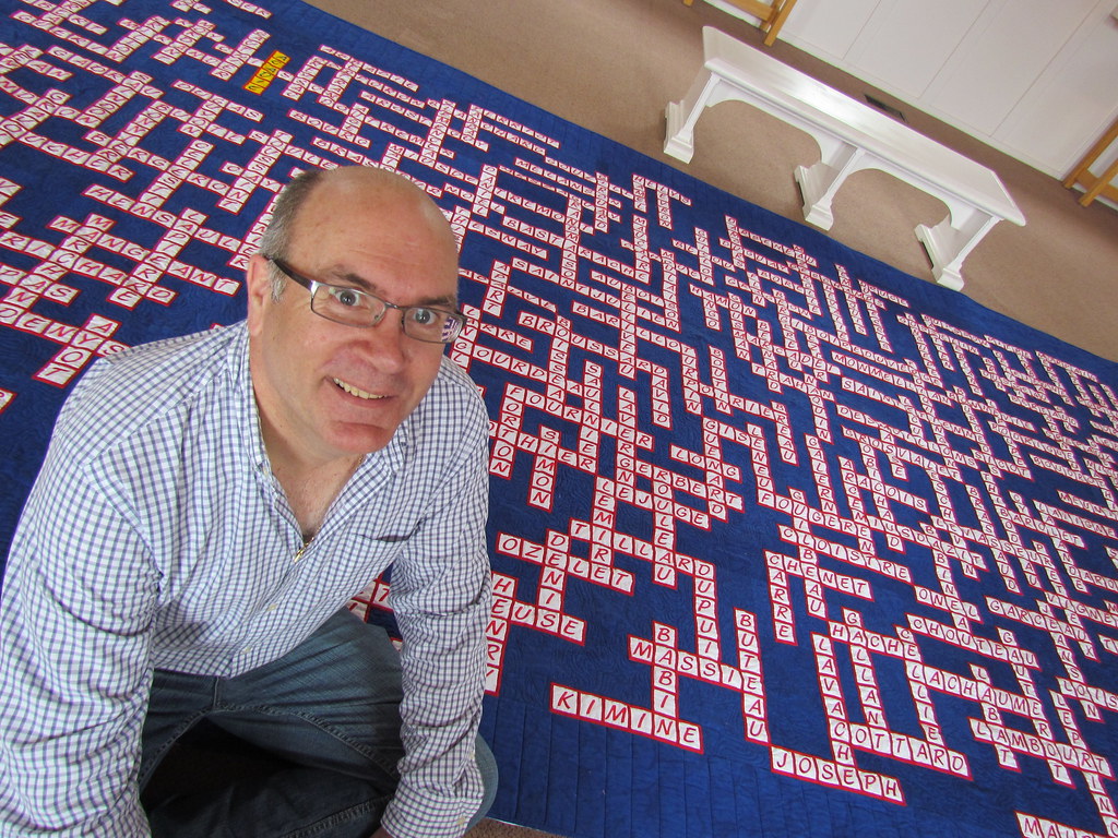 IMG_0431 Earlier in 2006 I made 2 crossword quilts, one fo… Flickr