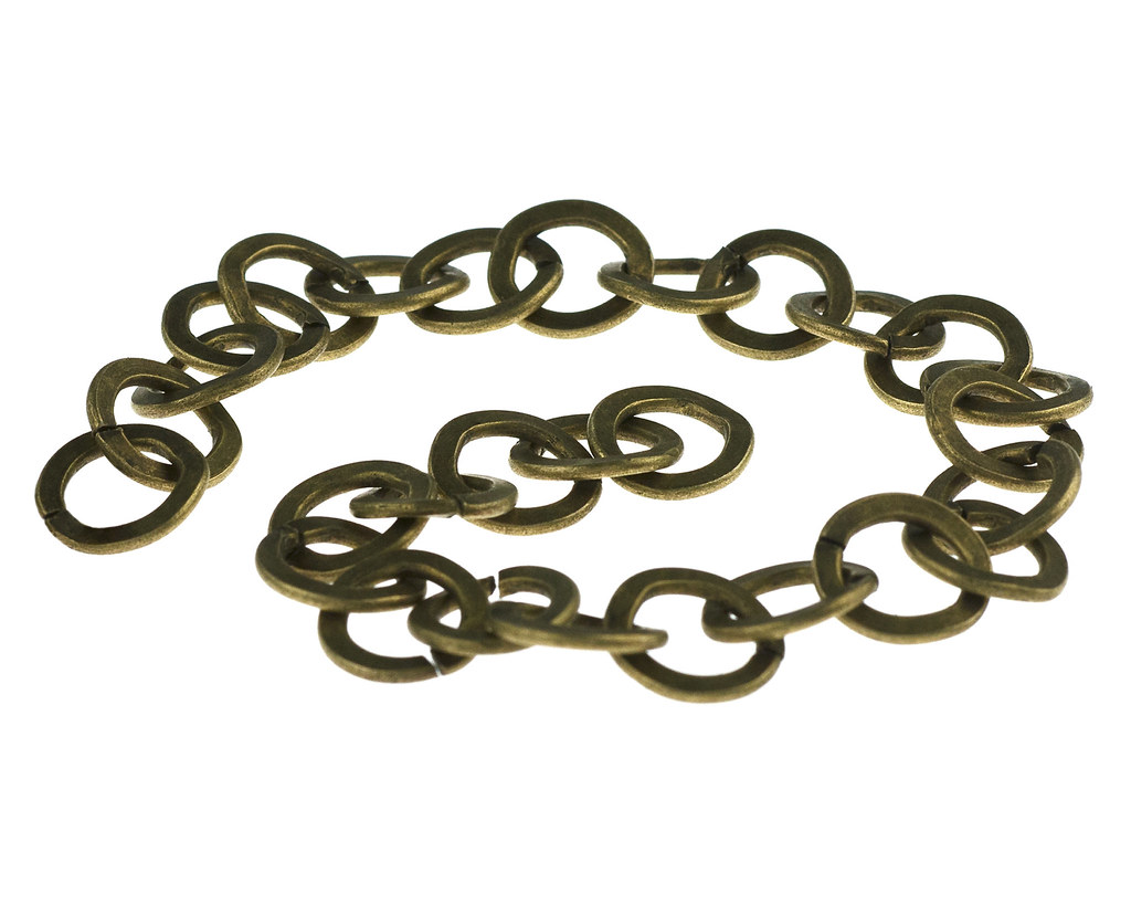 00363013ABronzeFinishRoundLinkChain Beads and jewell… Flickr