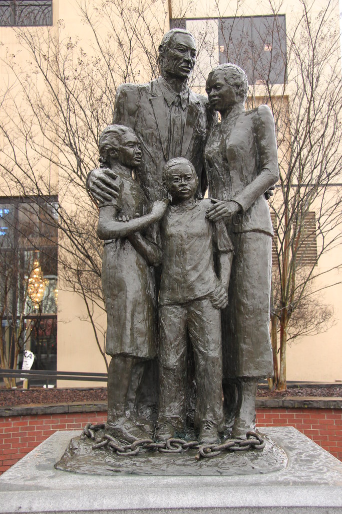 Savannah family statue Slavery Monument on Riverfront … Flickr