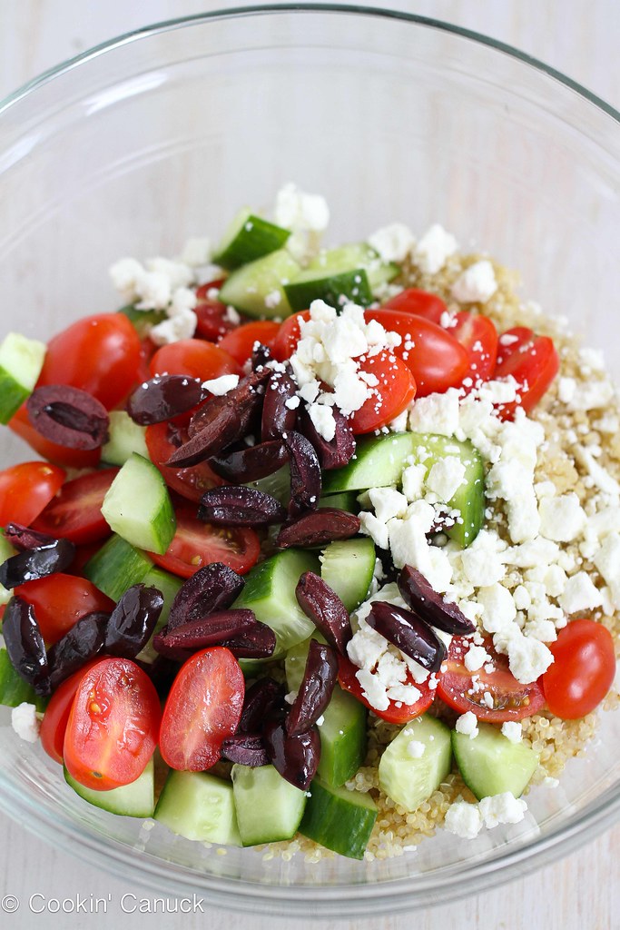 Quinoa Greek Salad with Tomato, Cucumber & Feta Cheese c… Flickr