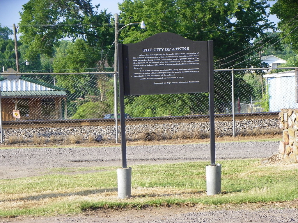City of Atkins Historical Marker Atkins, Pope County, Arka… Flickr
