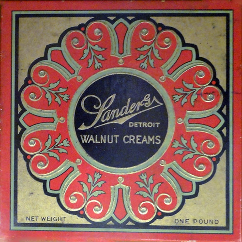 Sanders Chocolates Vintage chocolate box on display in the… Flickr
