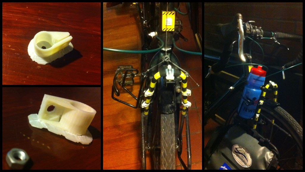 3D printed water bottle cage attachments So now I have har… Flickr