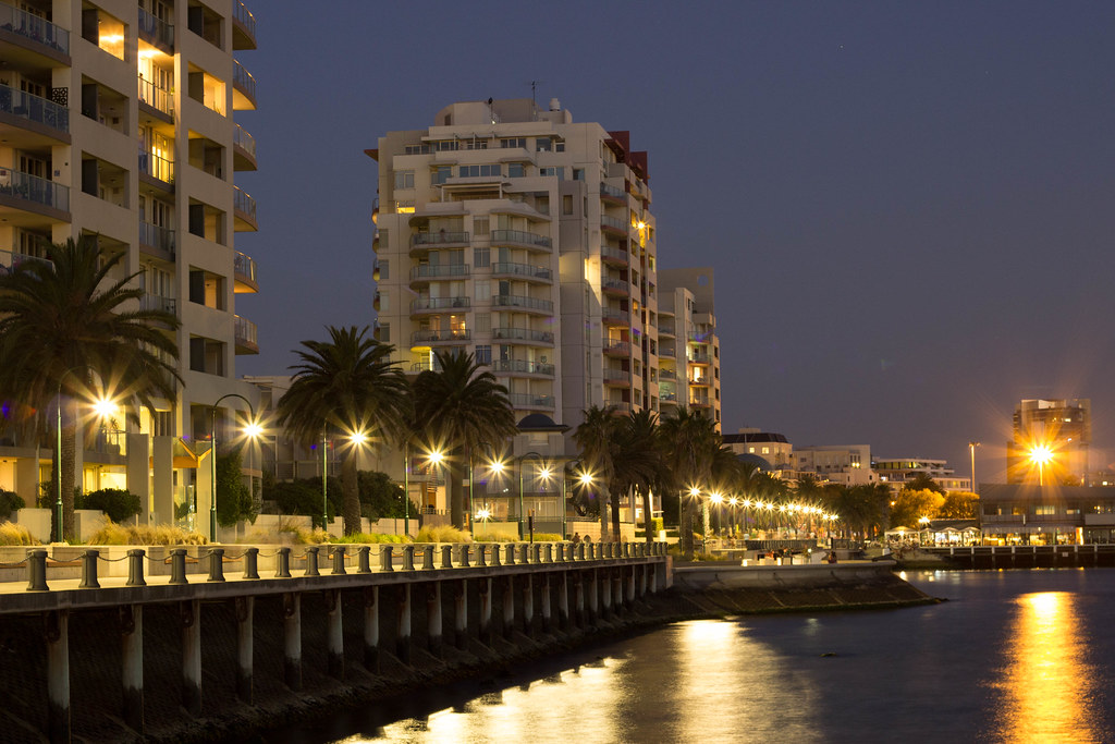 Beacon Cove Dusk at Beacon Cove, Port Melbourne. Andrew Flickr