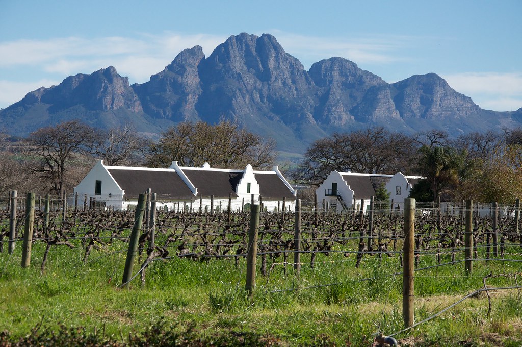 Cape Dutch cottages at La Motte vineyard Jon Connell Flickr