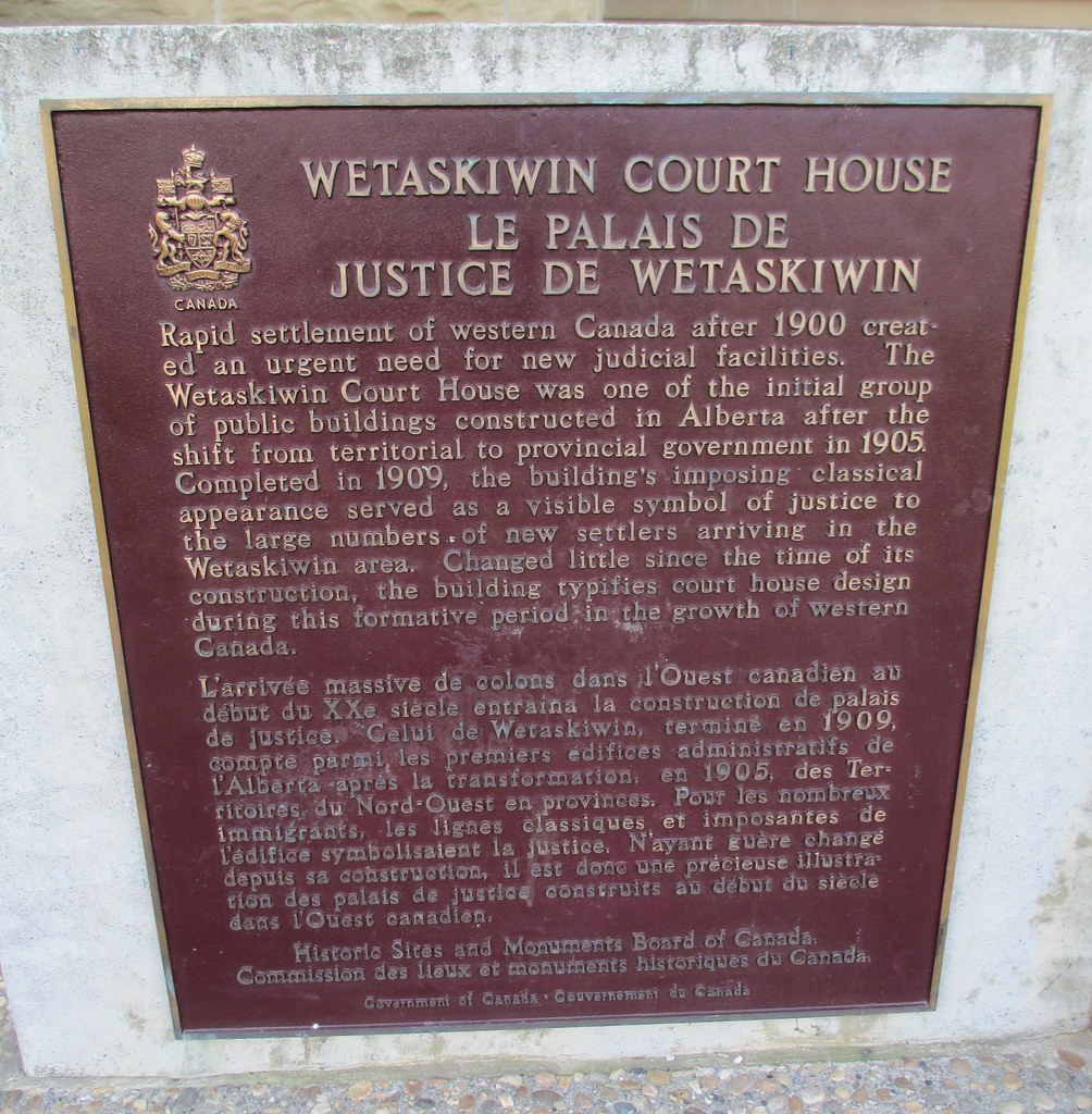 Old Provincial Courthouse Marker (Wetaskiwin, Alberta) Flickr