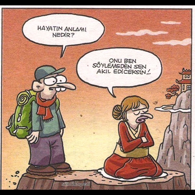 hayatın anlamı akıl kadın komik karikatür resim şi… Flickr