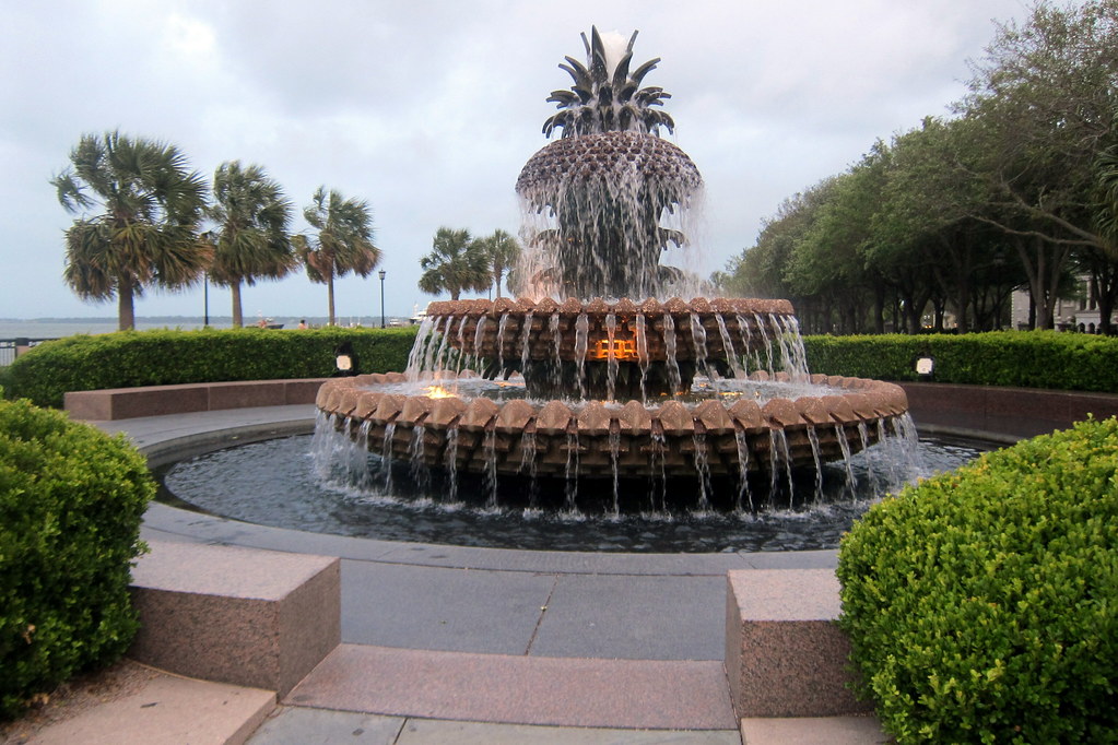Charleston Waterfront Park Pineapple Fountain a photo on Flickriver
