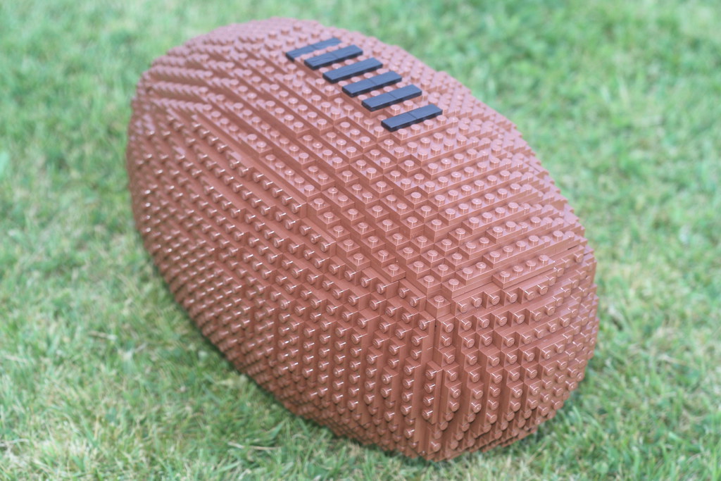 Rugby ball1 My lifesized LEGO rugby ball creation. "Toysn… Flickr